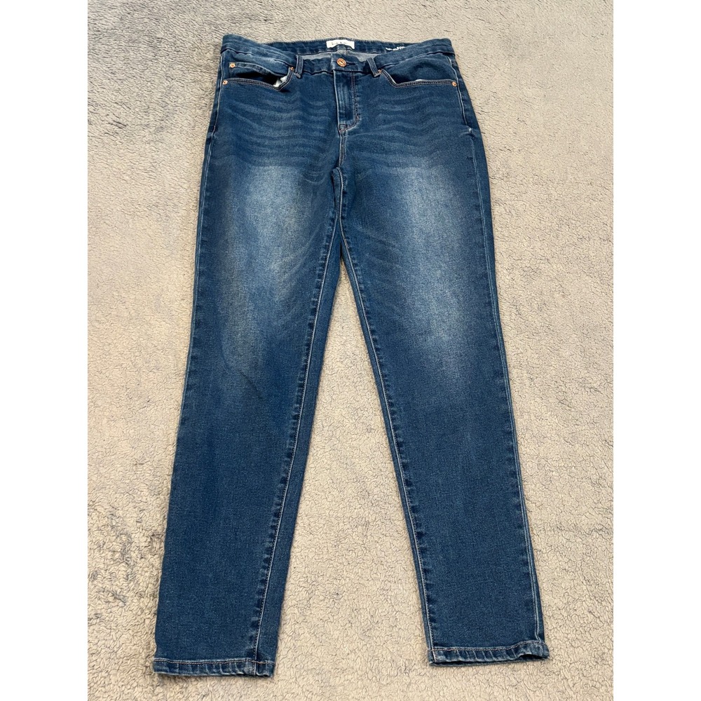 Nicole Miller New York Soho High Rise Ankle Skinny Jeans Blue Size 10
